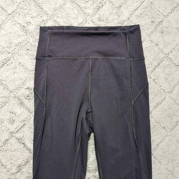Lululemon Leggings Women's 4 Gray In Movement Crop 19" Everlux Athletic Yoga  - Picture 5 of 8